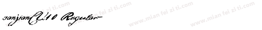 sanjianCU10 Regular字体转换